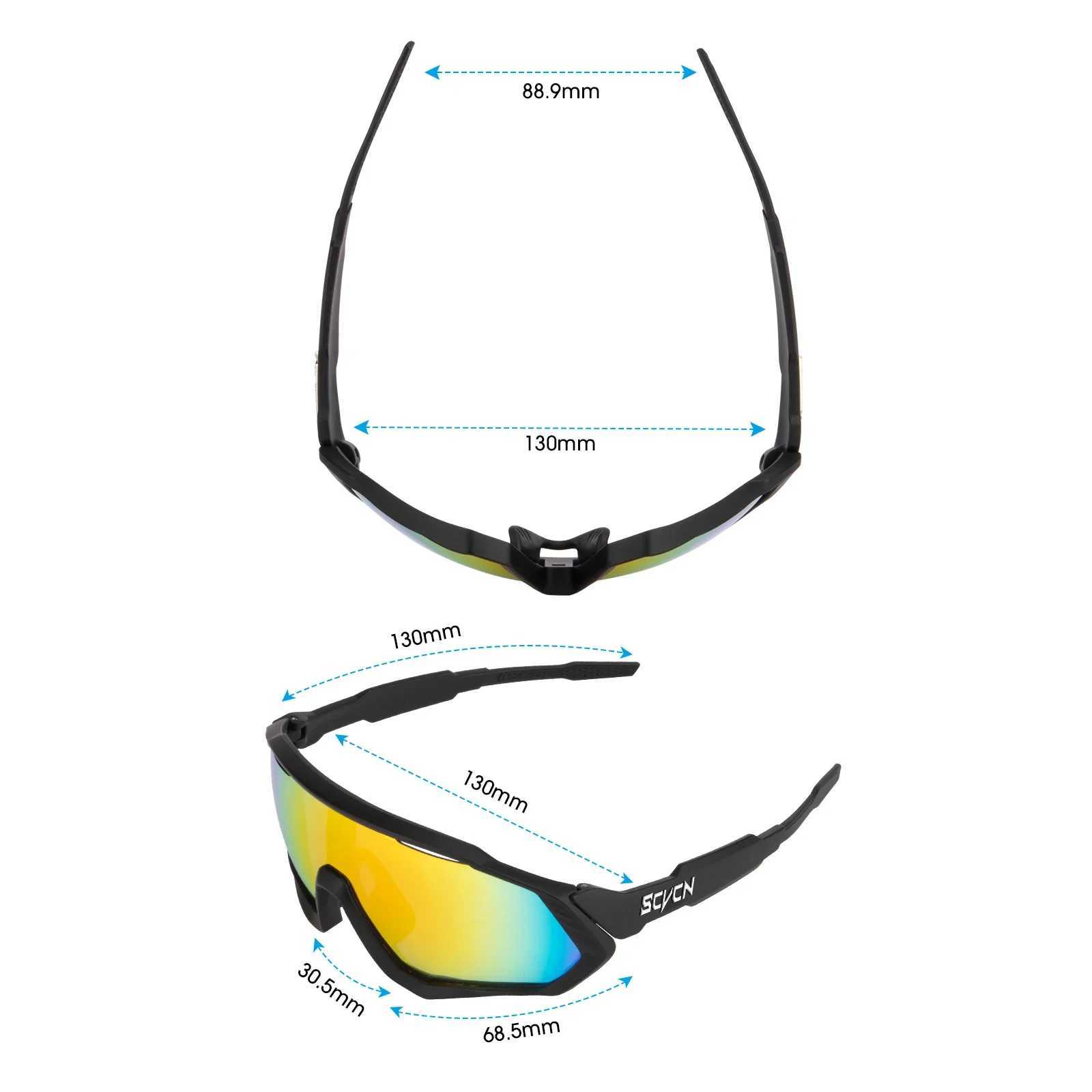 Photochromic Cycling Sunglasses Outdoor Sports Running Drving Glasses Road MTB Bicycle Goggles UV400 Safety Bike EyewearC250411