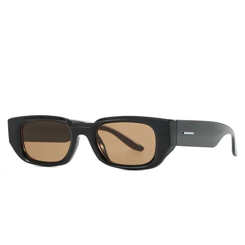Men Vintage Rectangle White Frame Sunglasses Fashion Retro Brand Designer Sun Glasses UV400 Shades Eyewear Women Goggles Z250411