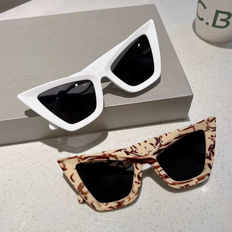2023 New Cat Eye Fashion Sunglasses Woman Vintage Luxury Brand Designer Sun Glasses For Female UV400 Protection Gafas De SolC250411