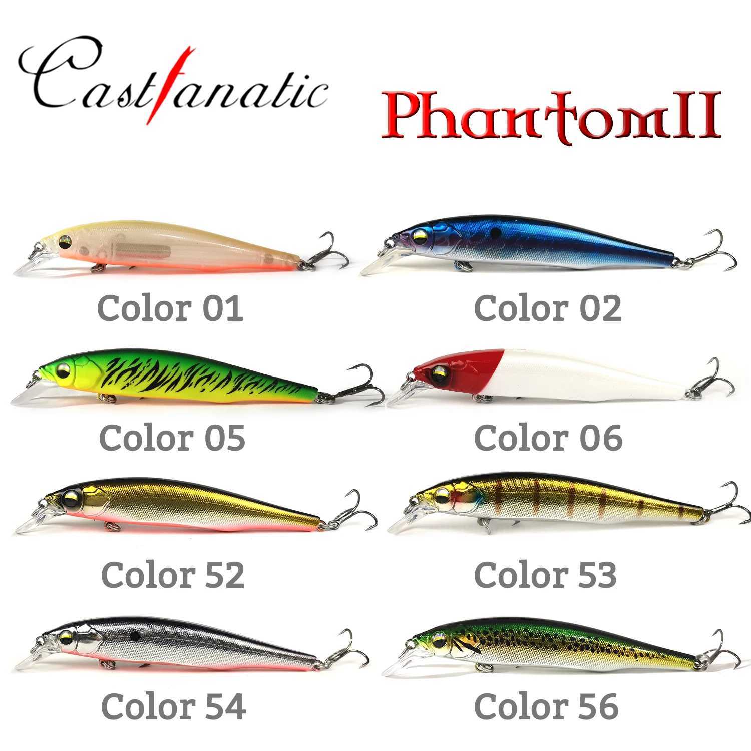 2022 Phantom II 19g/11cm Suspend Minnow Lure Jerkbait Wobbler Hard Artificial Fishing Tackle For Bass Trout Perch Pike Baits Z250411