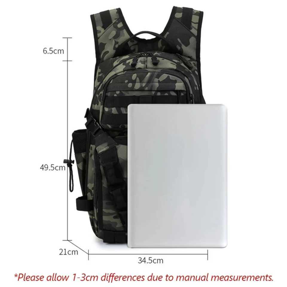 Fishing Lure Camping Backpack Men Sports Tactical Shoulder Bait Box Pack Outdoor Hiking Molle Sports Military Bags Z250411