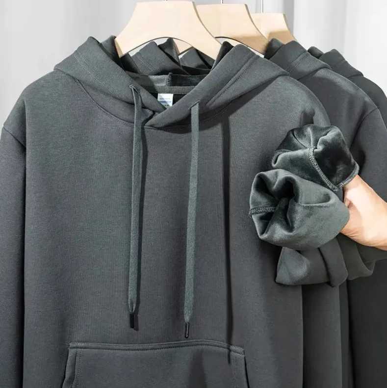 POD customization Customized Design DIY Mens Hoodies High-quality Couple Sweatshirt Winter Solid Color Cotton Loose Streetwear Men ClothingT251112