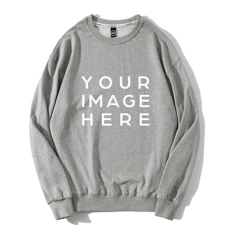 POD customization Custom Printed Photo/text 2025 Autumn Winter Men And Women Loose Casual Sweatshirts Street Wear Cotton Tops Hoody SudaderasT251112