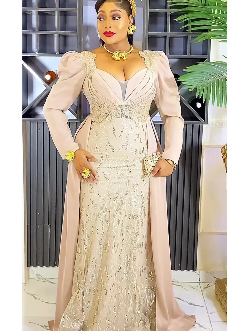 Extra Large Evening Dress African Womens y Glitter Elegant Christmas Wedding Party Long Ankara 250411