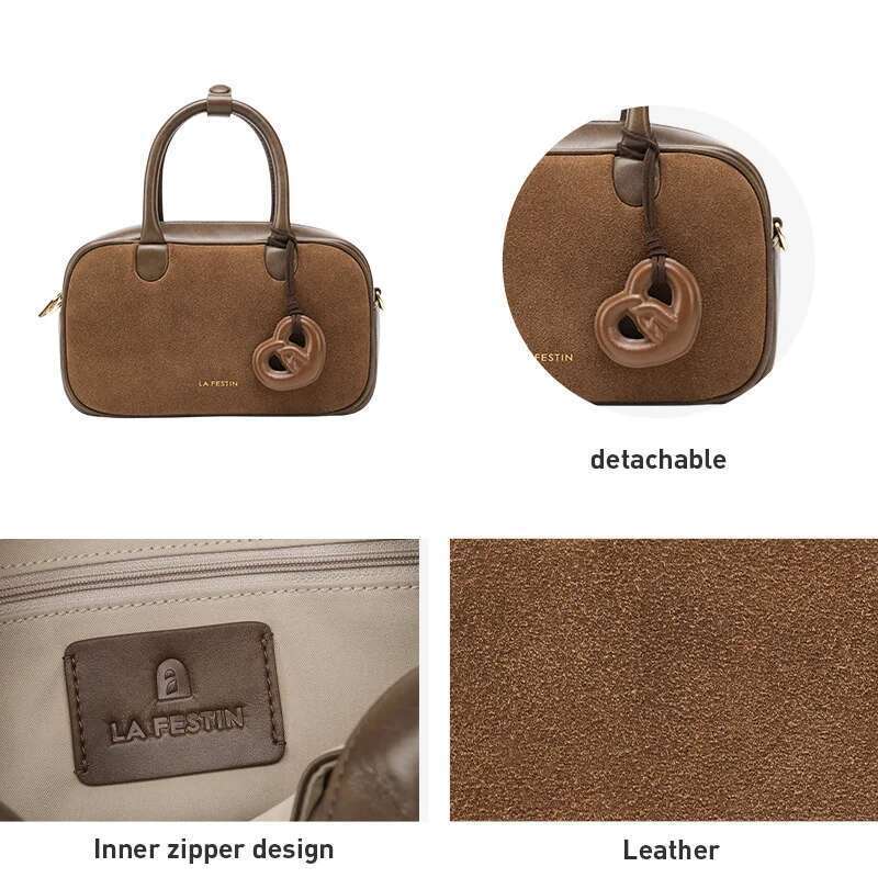 LA FESTIN Original Brand 2025 New Handbag Women Fashion Designer Shoulder Crossbody Lady Leather Classic Retro Bag