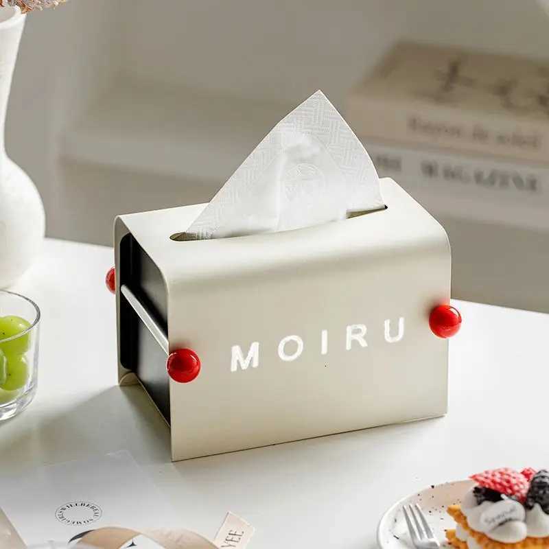 Ironwork Tissue Box Living Ro Household Light Luxury Tissue Box Mti-functional Creative Storage Coffee Table Decoration New Y251112