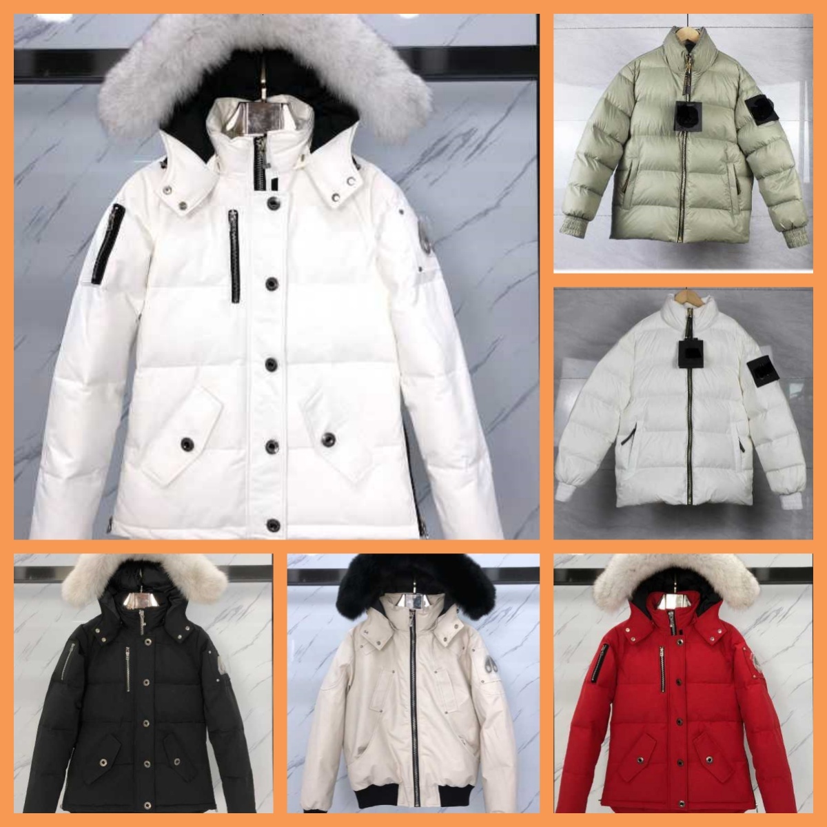 Luxury Knukles Moose Down Jacket Mens Collar Parka Jacket Winter Keep Warm Waterproof White Duck Coat Cloak Men Women Couples Casual Moose New Knukles a5b e4