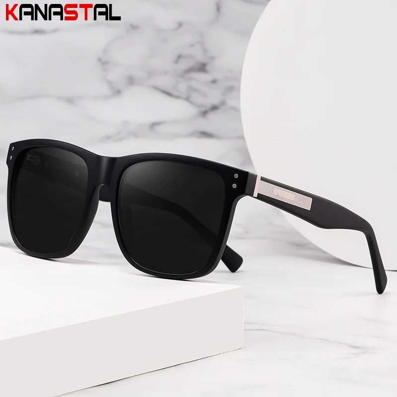Women Sunglasses UV400 Polarized Sun Glasses Men Acetate Big Eyeglasses Frame Camping Outdoor Goggles Anti Glare Shade EyewearC250411