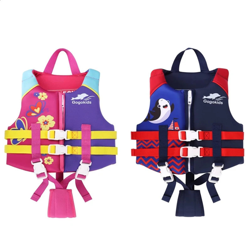 Childrens Life Jacket Neoprene Watersport Buoyancy Vest Water Sports Beach Surfing Swimming Sailing Rafting Safety Life Jacket 250411