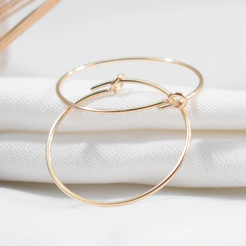 14K Gold Filled Sparkling Ring Earrings Gold Jewelry Gold Ring Earrings Brincos Pendientes Oorbelen Boho Womens Earrings 250409