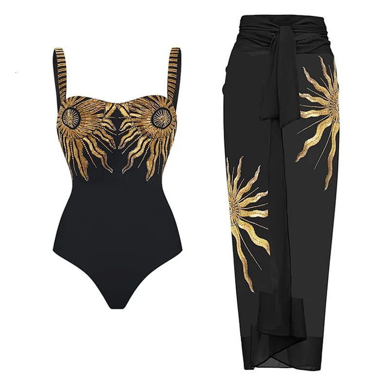 Women's Clothing Sequined Suower One Piece Swimsuit For Women