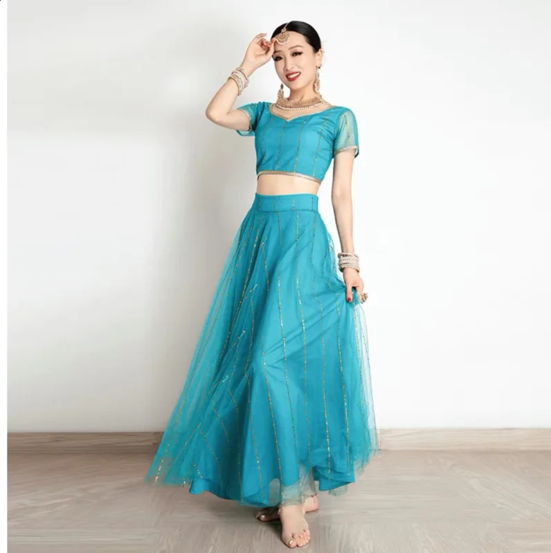 Traditional Indian clothing Pakistani sari womens elegant dress party role-playing dance dress stage dress 250411