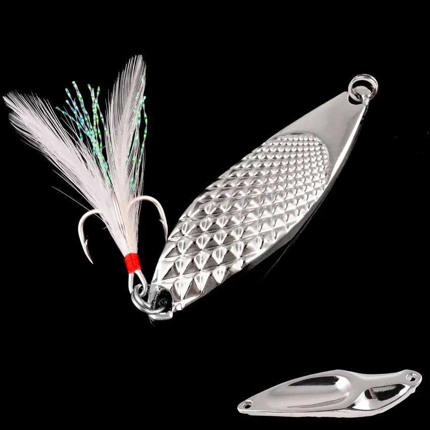 1pcs Metal Lure 3g/5g/7g/10g/15g/20g Fishing Lures Wobbler Spinner Bait Spoon Artificial Bass Hard Sequin Paillette Metal Lures Z250411
