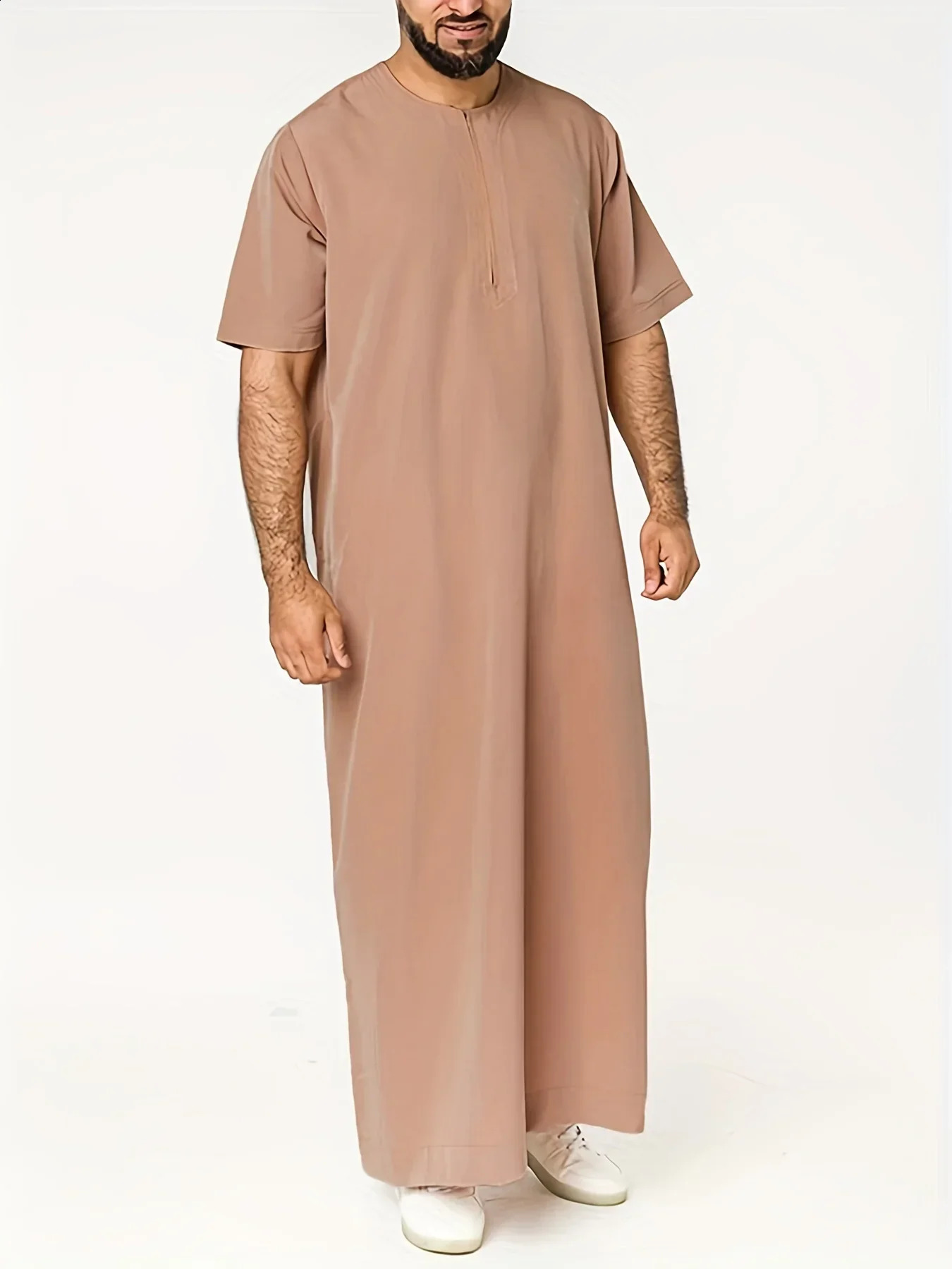 Ramadan mens clothing Saudi Arabia Thobe Jubba Dishdasha long sleeved robe Abaya Ramadan dress Ramadan clothing 250411