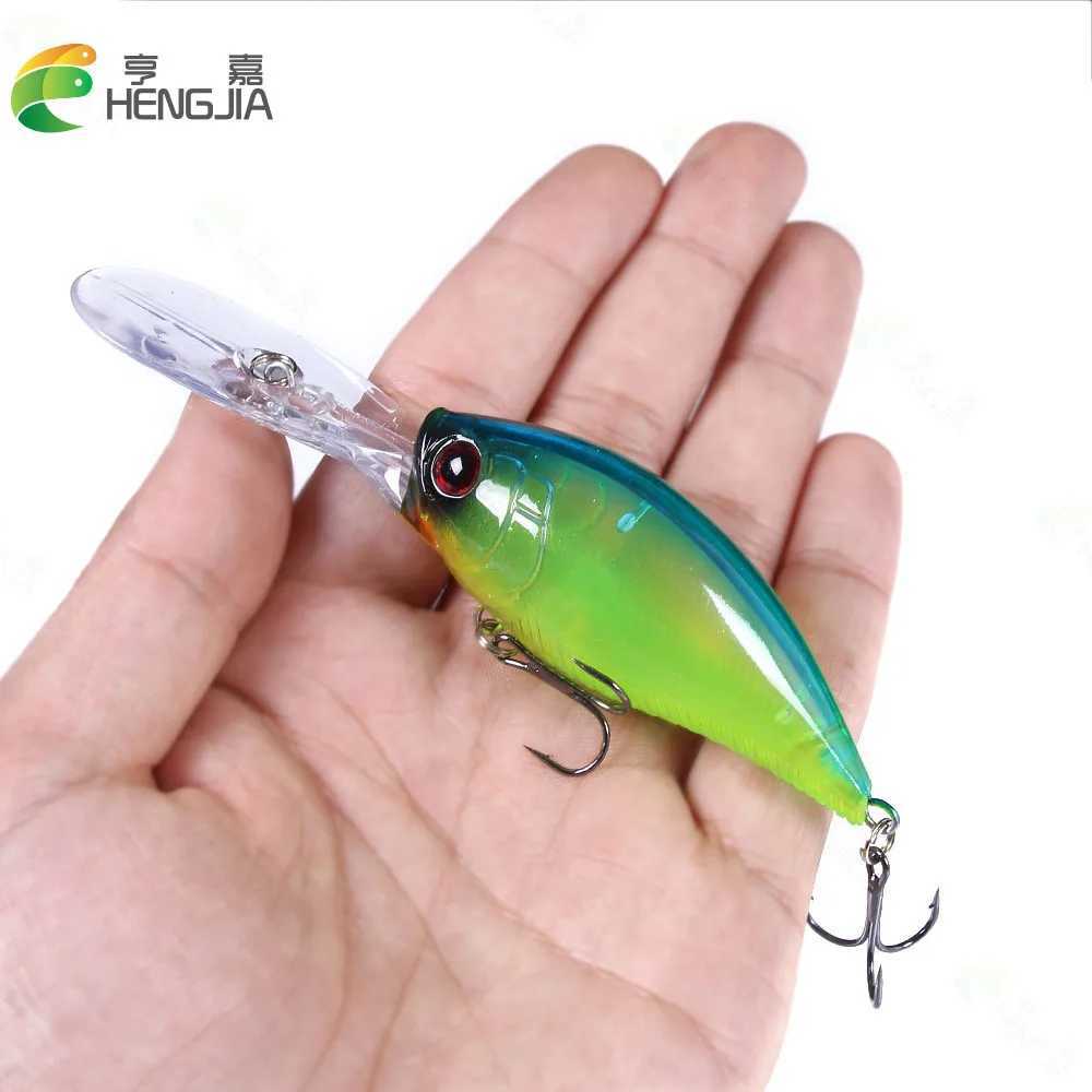 Hengjia 12.5cm 20.5g Crankbait leurre Fishing Lure Pike Carp Fishing Artificial Hard Bait Wobbler Crankbait Fishing Tackle Z250411