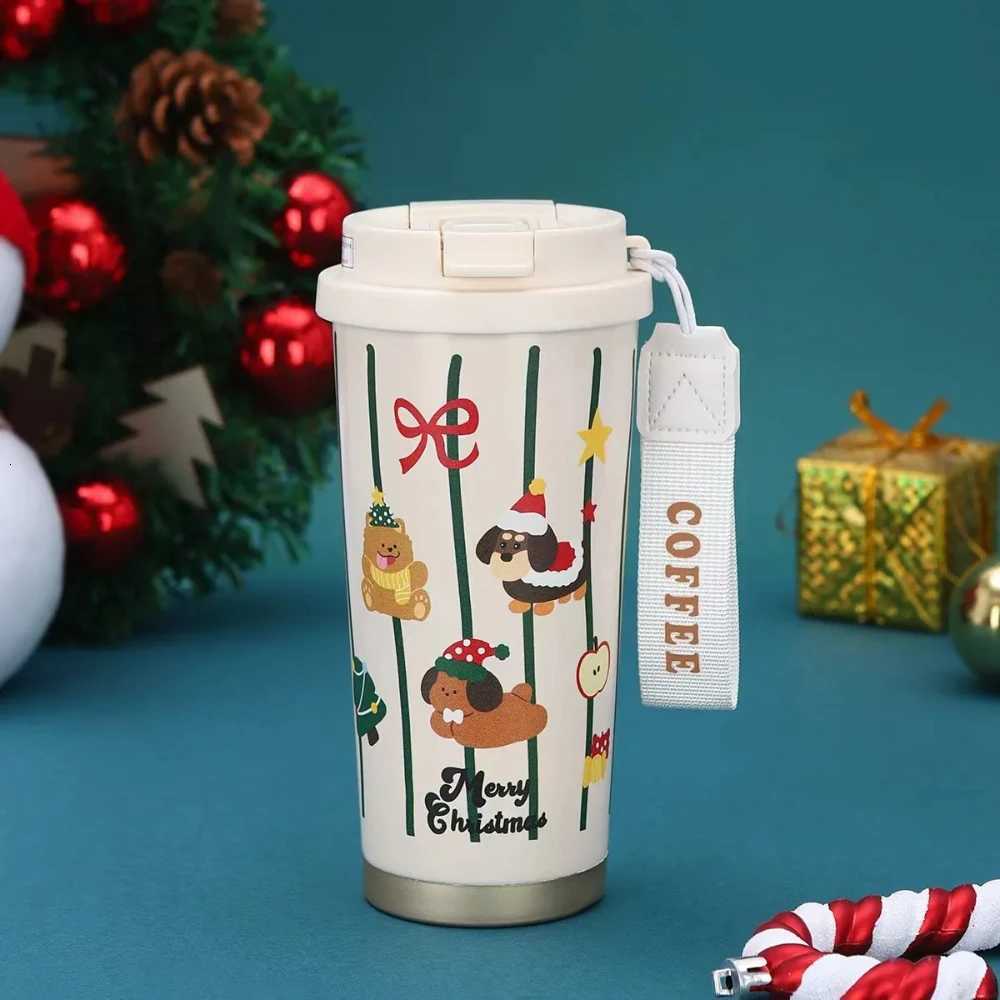 Christmas Christmas Thick Insulated Cup 316 Stainless Steel Thick Double Drinking Coffee Cup Couple Birthday Gift Y251112