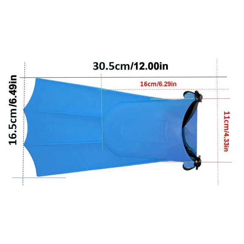 Adult swimming flip cover lightweight rubber flip cover comfortable swimming equipment short swimming fins with adjustable anklesY250412