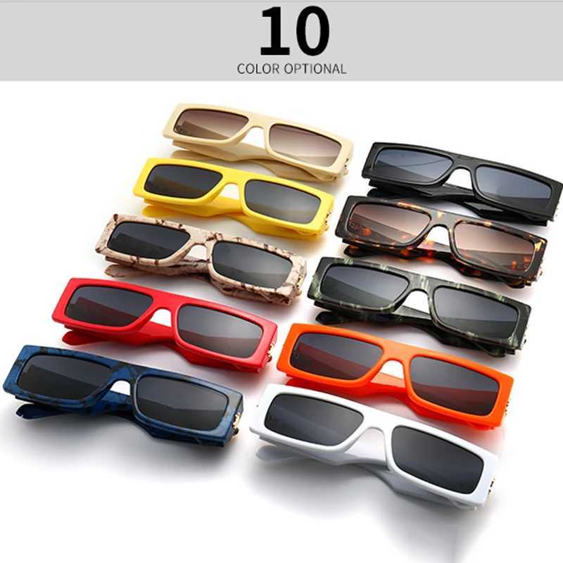 Fashion Vintage Rectangle Sunglasses Women Men Luxury Brand Designer Small Frame Flat Top Gradient Sun Glasses For Female UV400 Z250411