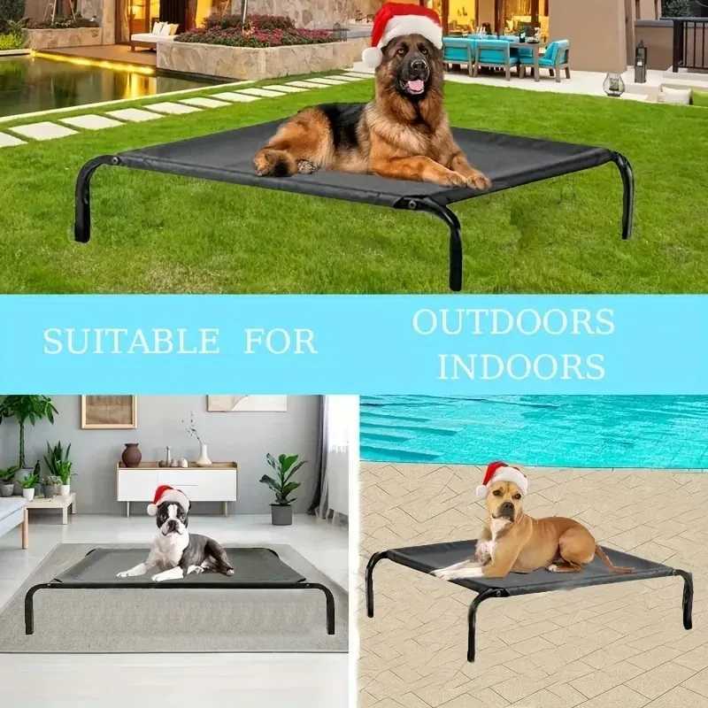 Pet bed dog cat folding pet camping bed breathable mesh fabric washable outdoor pet bed pet dog bed pet dog bed X250412