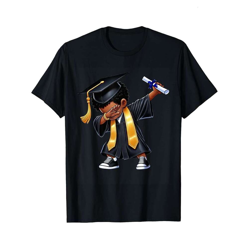 Designer T shirt Mens Funny Boys Kindergarten Graduate Dabbing Class of 2025 - 220g T shits