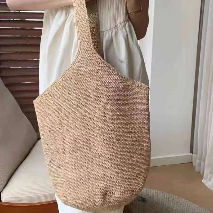 Bohemian Beach Straw Bags For Women Handbag And Purse Large Capacity Weave Tote Summer Travel Shoulder Shopper Bag New
