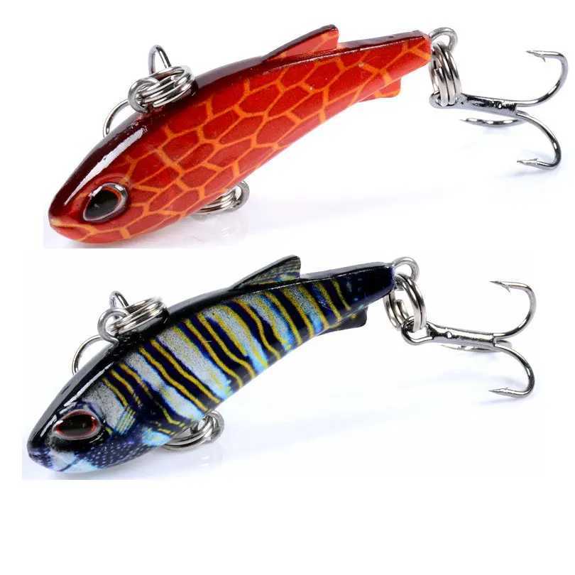 1pcs 42mm /4.2g VIB Fishing Lure All Layer 3D Eyes Wobbler Artificial Hard Plastic Baits Carp Pesca Crankbait Fishing Tackle Z250411