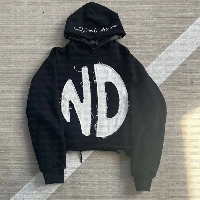 Haruku Print Hoodies Men Women Hip Hop Sweatshirt Pant Autumn Gothic Punk Long Sleeve Loose Hooded Oversized Pullover Tops