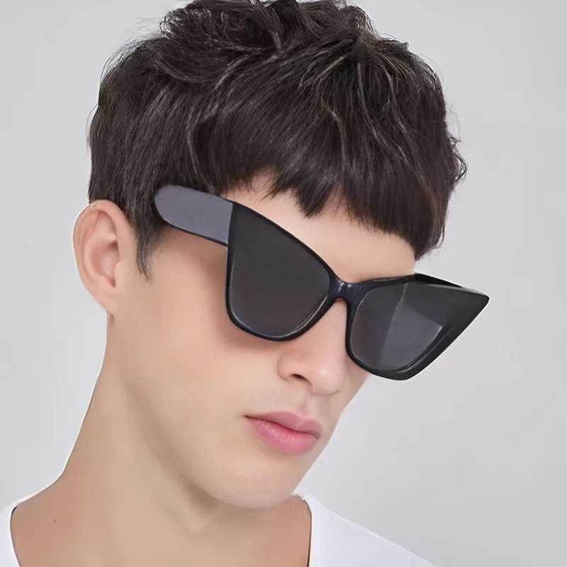 Big Frame Vintage Square Sunglasses Women Men Cat Eye Sun Glasses Eye Glasses Goggle Square Male Female Rectangle Sunglasses Z250411
