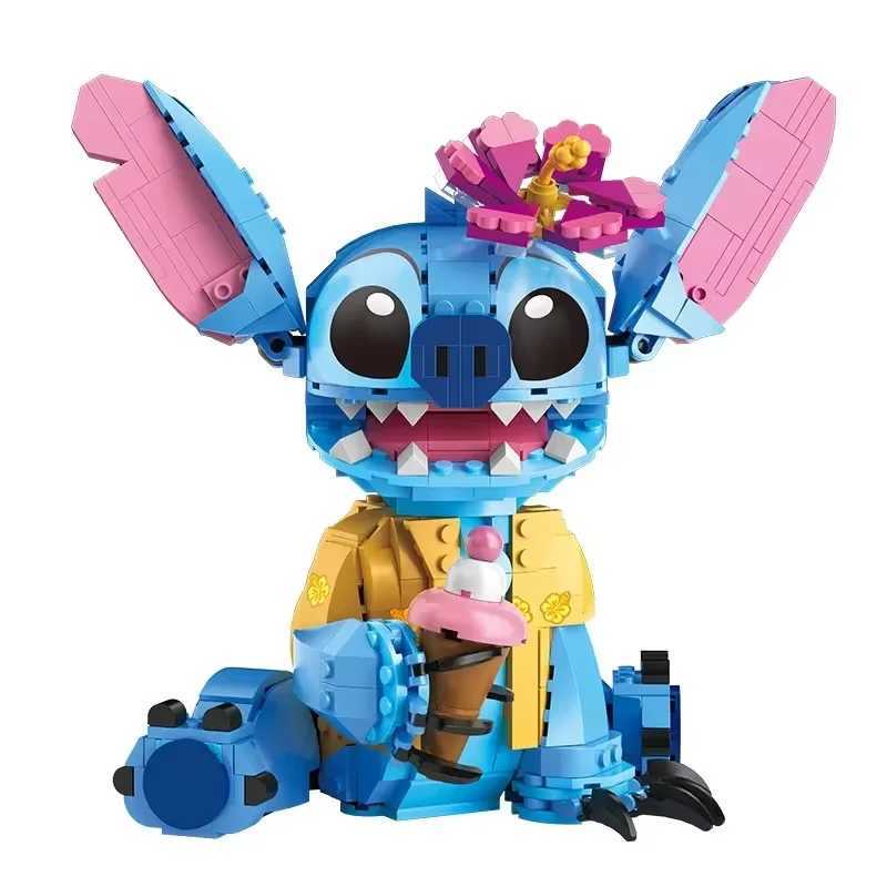 Miniso Disney 2024 New Stitch Compatible Building Blocks Stitch Girls and Boys Birthday Gift Toys Y2504012