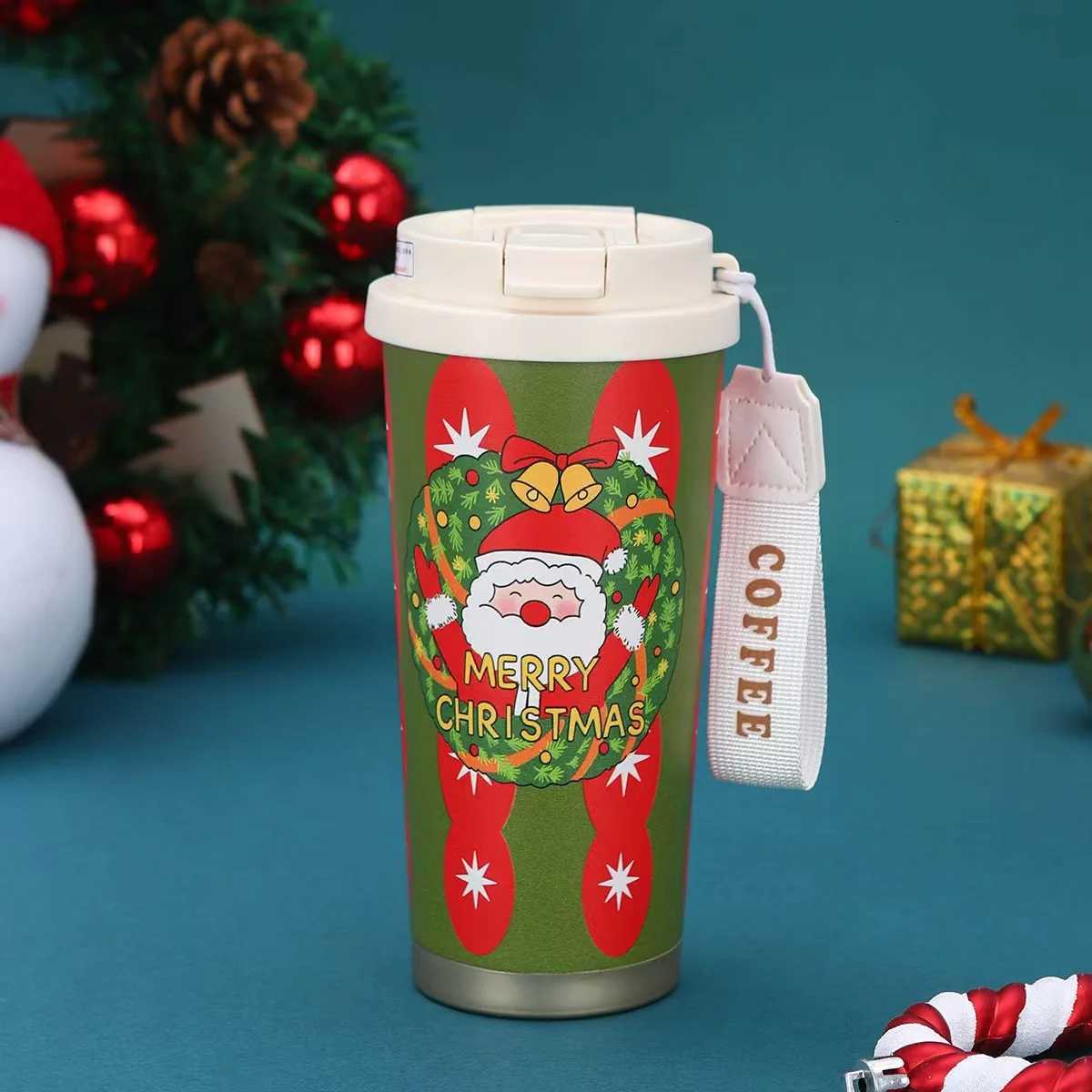 Christmas Christmas Thick Insulated Cup 316 Stainless Steel Thick Double Drinking Coffee Cup Couple Birthday Gift Y251112