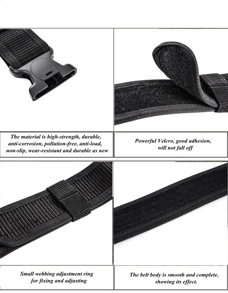 2 in 1 Tactical Belt Quick Release Buckle MOLLE Mens Belts width 5CM 250407