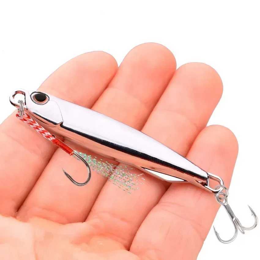 1PCS Japanese Metal Lure Bait Strong Fish Induction 7g-30g 40g 3 Color Metal Fishing Lure Zinc Alloy Long Bait Bionic Fake Bait Z250411