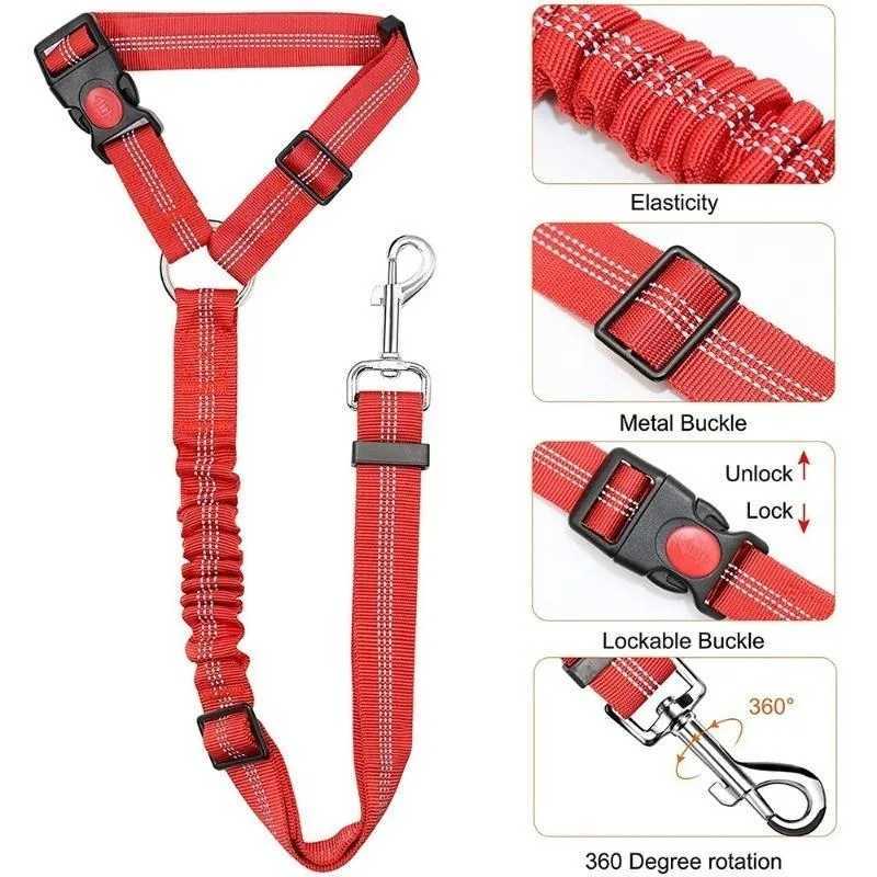 Dog harness for vehicle and pet safety dog leash for dog harness Y250412