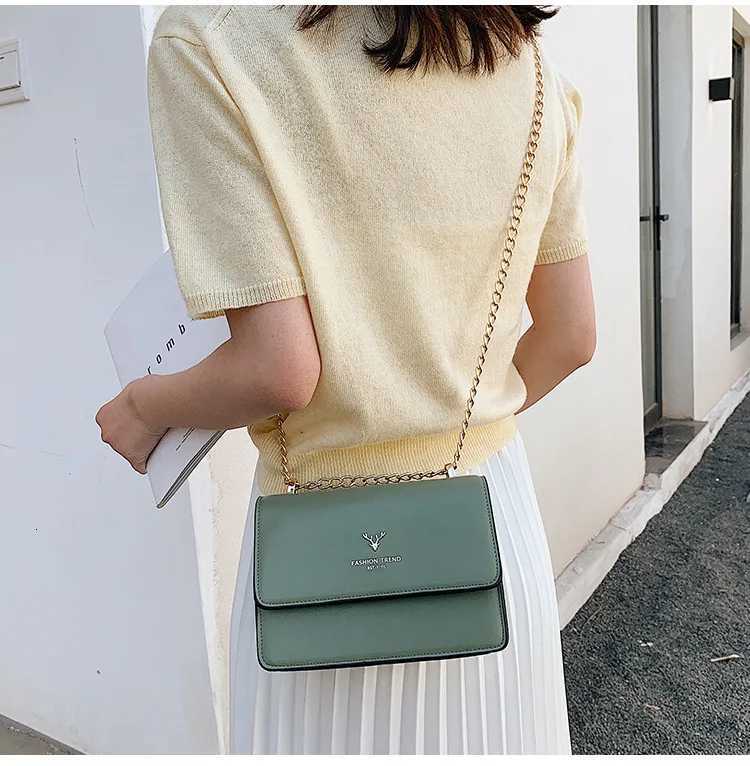 Bags for Women Designer Luxury Bag Korean Dear Head Simple Messenger Bag Chain Fashion Shoulder Bag New Lady Small Crossbody BagT2511112