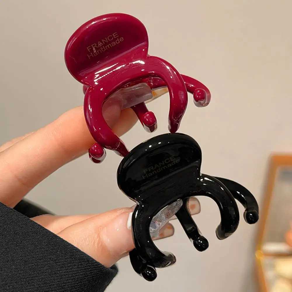 French acetate hair clip vintage crab shark clip elegant high ponytail clip womens fashionable hair accessory Y2504012