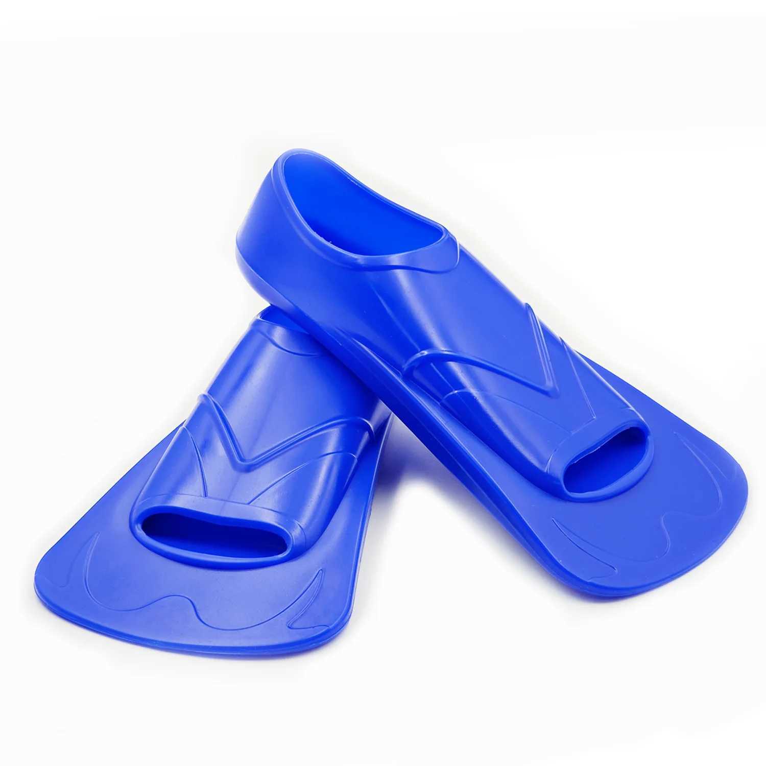 Professional swimming fin short silicone training flip inflatable water products swimming frog shoesY250412