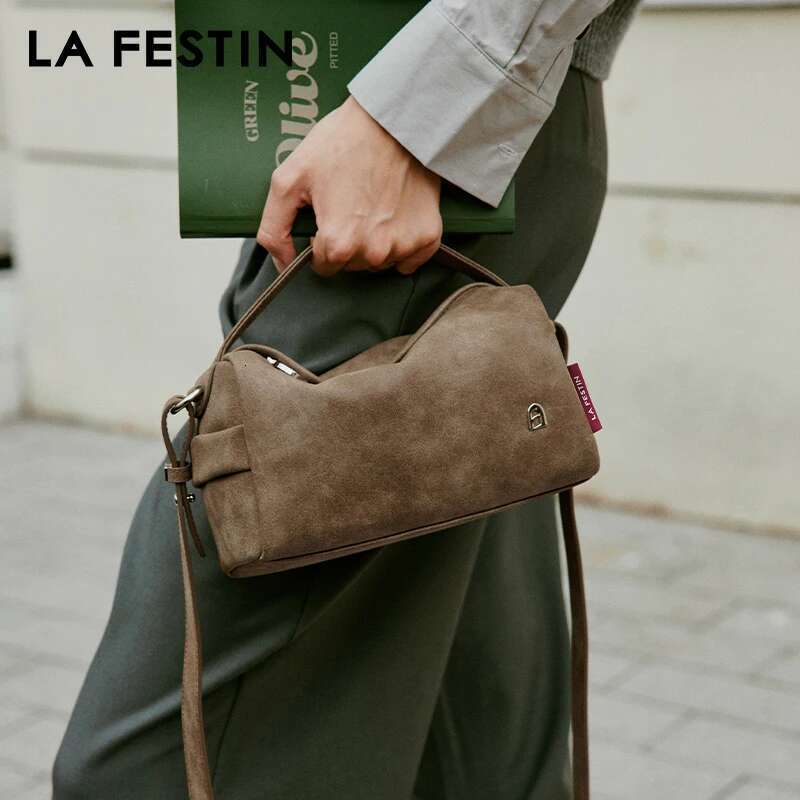 LA FESTIN Original 2025 New Handbag Women Shoulder Fashion Designer Crossbody Leather Brand Bag