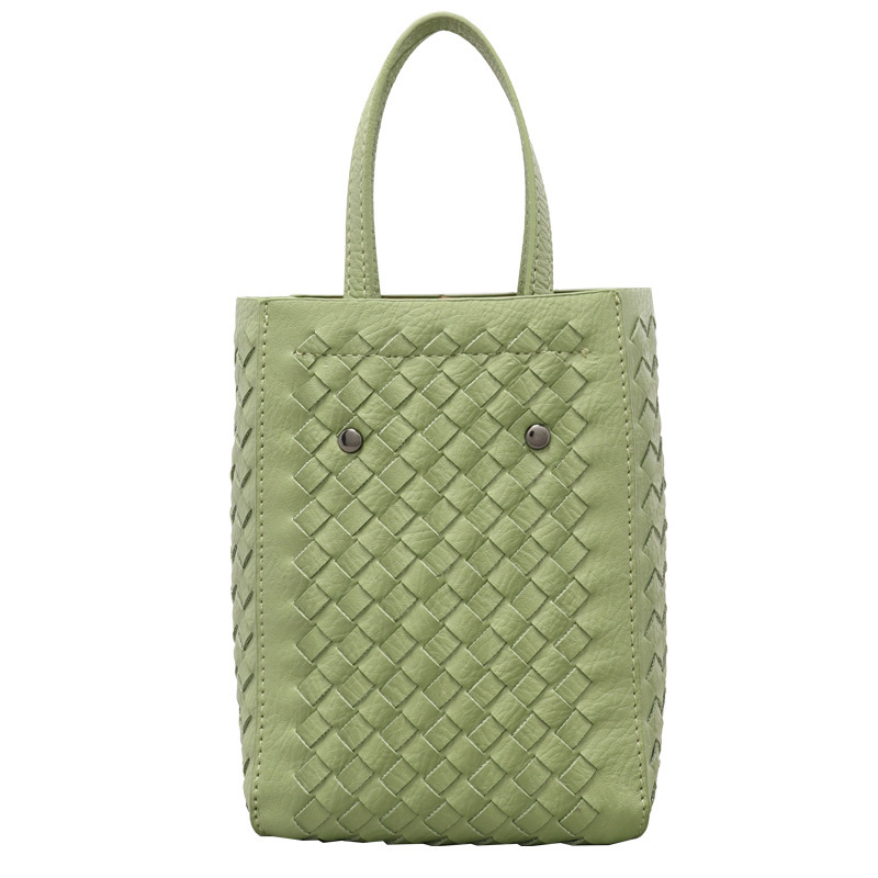 Braided Bag Women's Fashion PU Leather Handbag Niche Designer Shoulder Crossbody Bag
