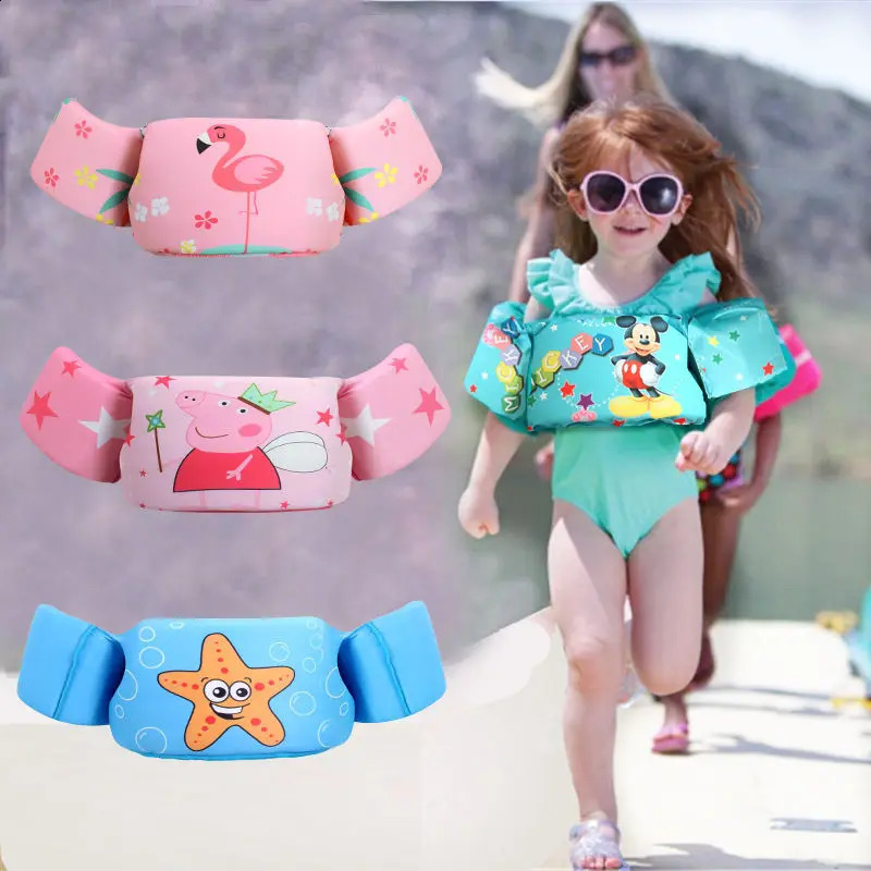 Childrens Life Jacket Float Sleeve Baby Float Suit Water Amusement Park Swimming Pool Buoyancy Suit Swimming Arm Ring Vest 250411