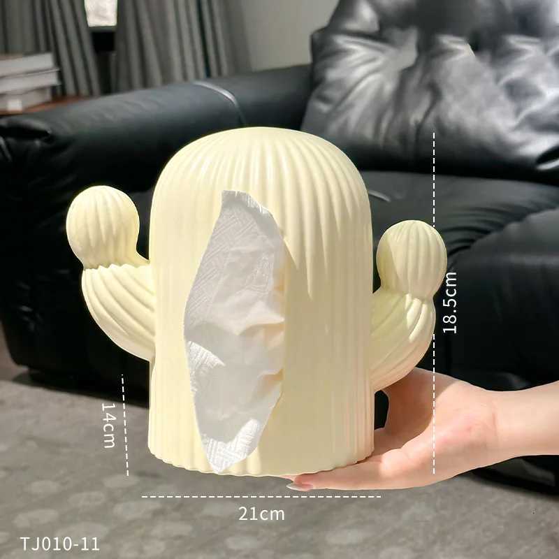 Fashionable and Creative Cactus Toilet Paper Box High Beauty Living Ro Desktop Cute Tissue Box Paper Storage Box Y251112