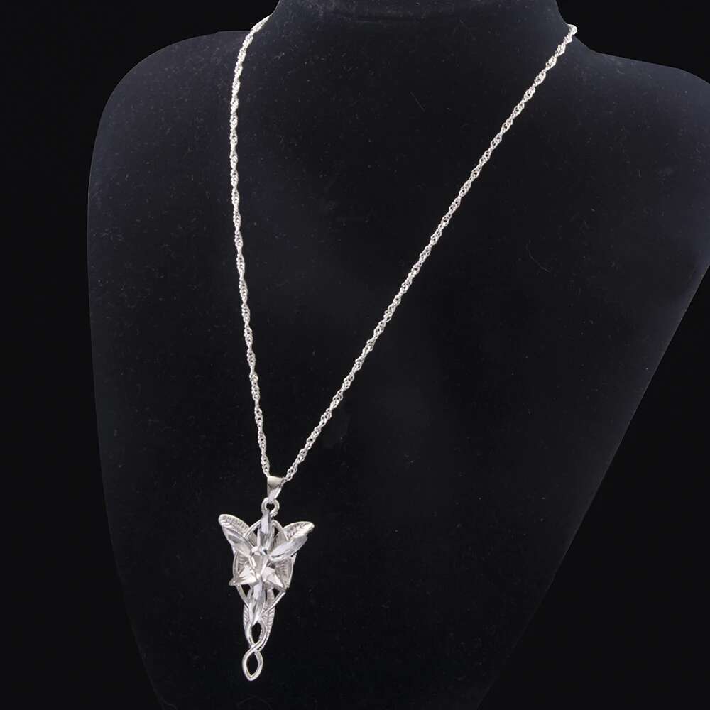 Movie Lord Of The Rings Elf Princess Yavin Twilight Star Crystal Pendant Women's Necklace Jewelry Gift