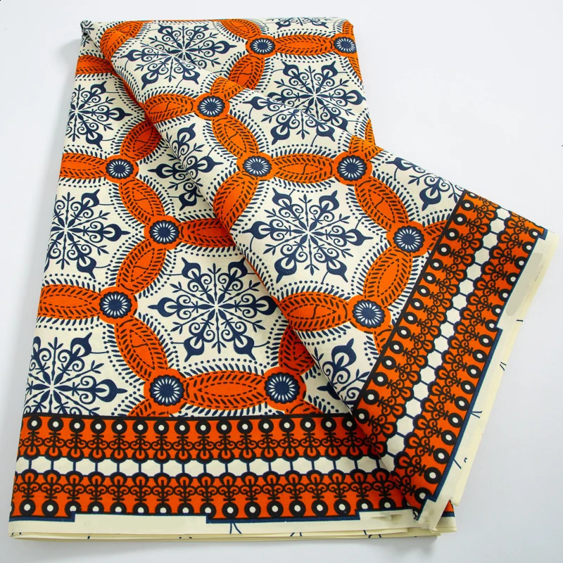 d Veritable 100% Original Real Wax Nigeria Ankara Wax Fabrics Block Prints Batik Dutch High Quality Sewing Cloth 250407
