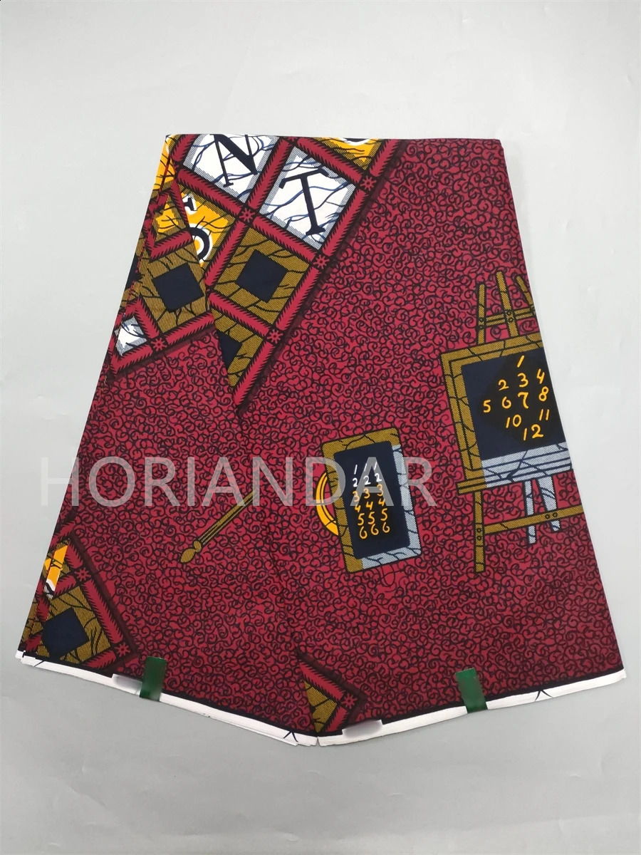 Dutch Hollandais Printed Fabric for African Classical Dress Veritable Real Wax d 100% Cotton 6 Yards 250407