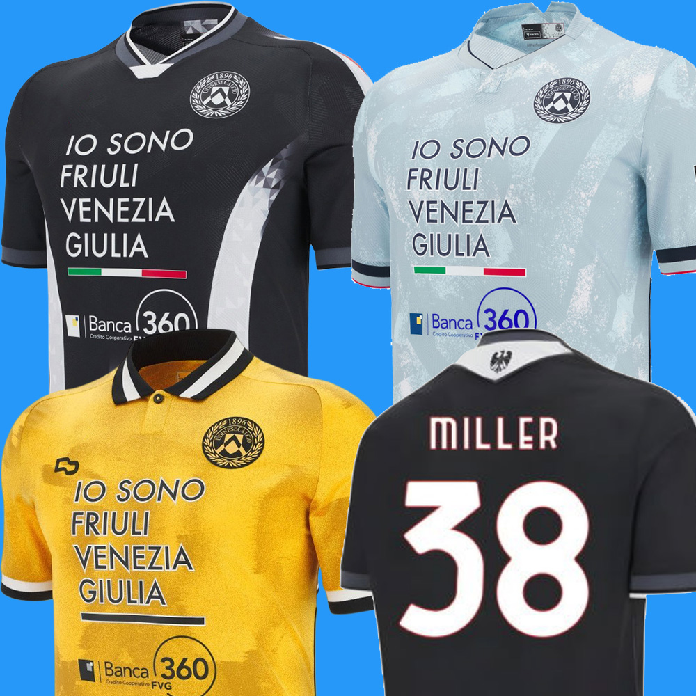25 26 Udinese Calcio Soccer jerseys 2025 2026 Football Shirt MILLER LOVRIC home away Samardzic BIJOL Deulofeu Camisetas