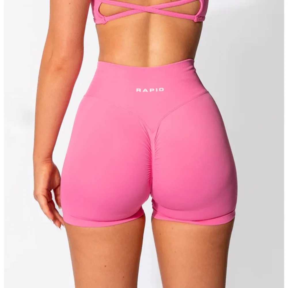 Womens low waisted seamless yoga shorts Scrunch Bum gym shorts exercise bike shorts stretch fitness clothes Y250412