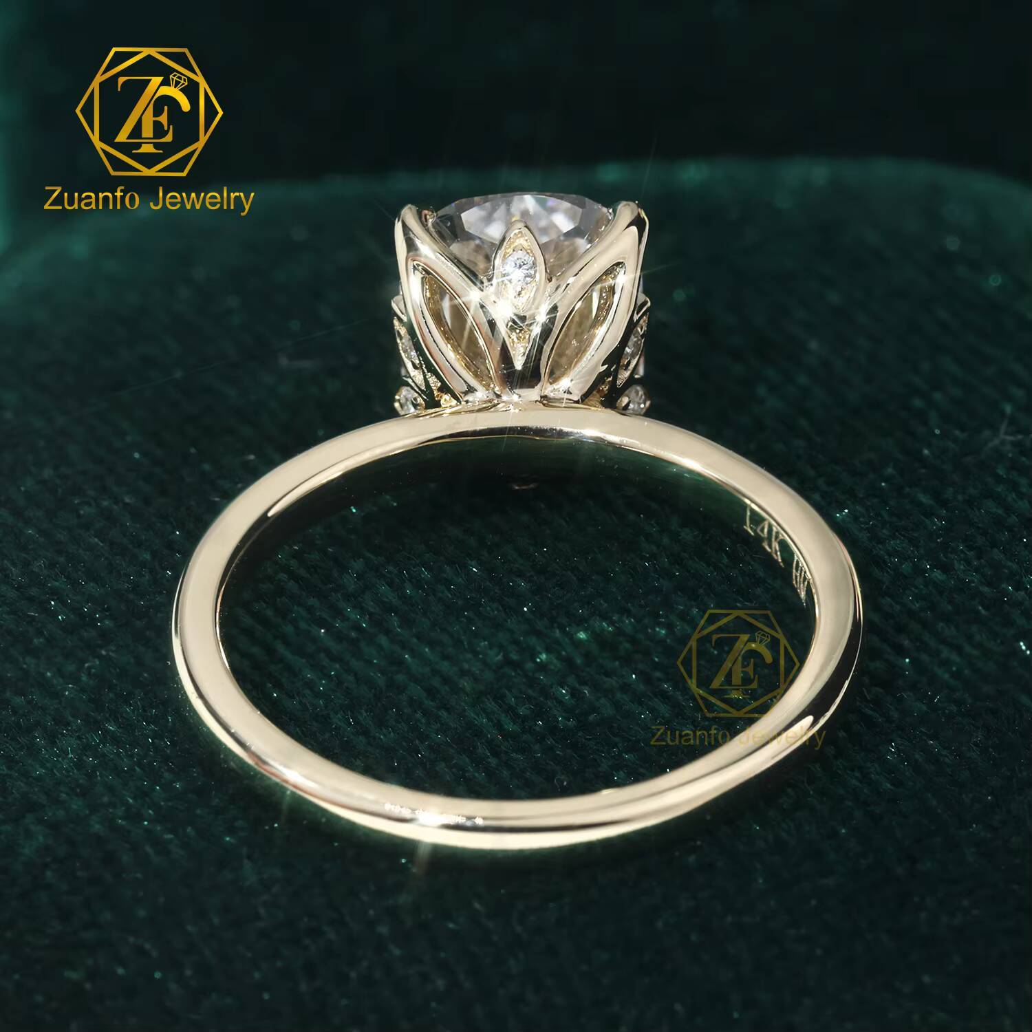 Cushion Cut Lab Grown Diamond IGI Certified Fine Rings14k/18K Solid Gold Ring Handmade Engagement Rings