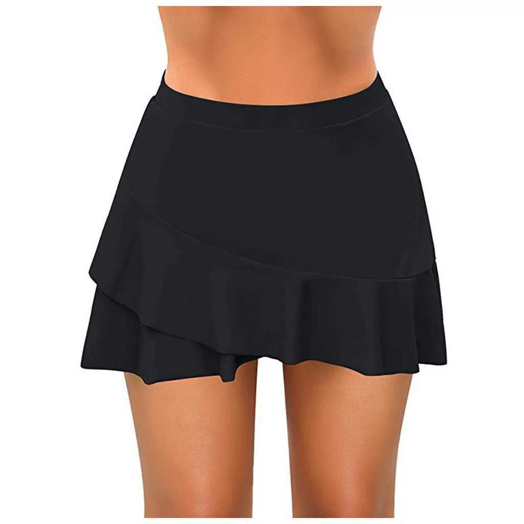 2024 new womens swimsuits bikini bottoms summer solid colors high waisted swimsuits womens short sleeved swimsuits Y250412
