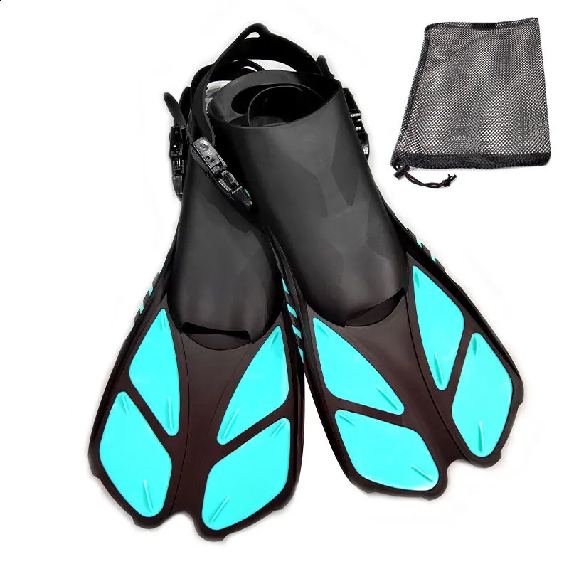 Professional Adjustable Anti Slip Swimming Fins Adult Men Women Snorkel Foot Flippers Diving Fins Water Sports Beach Shoes 250411