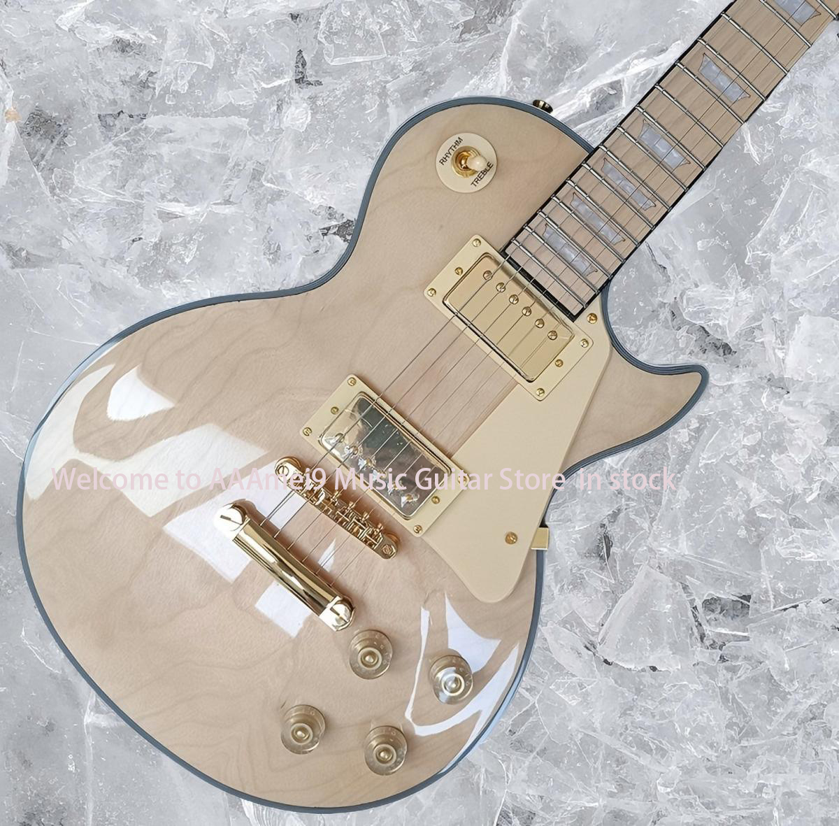 hot factory Custom electric guitar, Maple fingerboard, lock string tuner, mahogany body