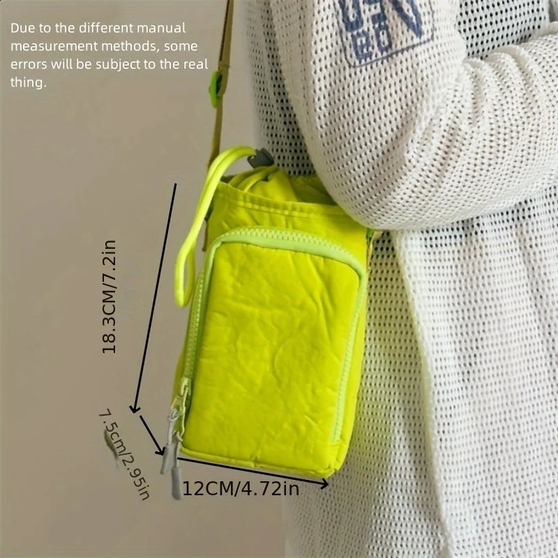 Portable phone bag cross body shoulder water bottle waterproof yoga running sports 250401